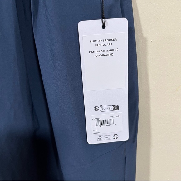 ALO Suit Up Navy Women's Trousers - Picture 4 of 12